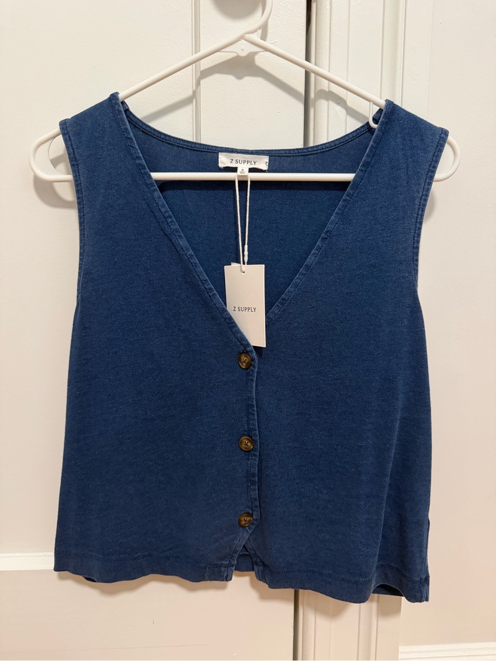 NWT Z Supply Noelle Jersey Denim Tank
